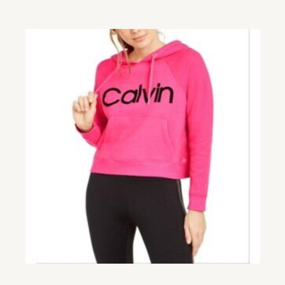 Calvin Klein Performance Hot Pink Hoodie SweatShirt Small